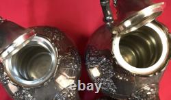 6 Pc KING FRANCIS COFFEE & TEA SET with TRAY Rococo Reed & Barton No Monogram