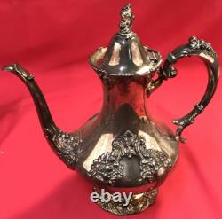 6 Pc KING FRANCIS COFFEE & TEA SET with TRAY Rococo Reed & Barton No Monogram