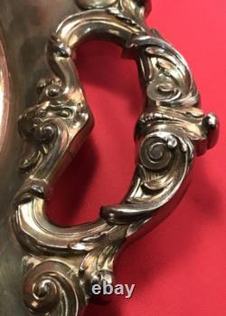 6 Pc KING FRANCIS COFFEE & TEA SET with TRAY Rococo Reed & Barton No Monogram