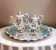 6 Pc Antique Genuine Wallace La Reine 1100 Silver Plated Tea Coffee Set With Tray