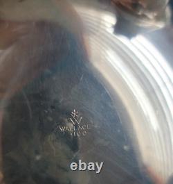 6 pc Antique Genuine WALLACE La Reine 1100 Silver Plated Tea Coffee Set with Tray