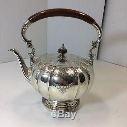 6 piece Reed & Barton EP Silver Windsor Castle Tea & Coffee Set & unmatched tray