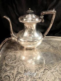 7Pc Coffee & Tea Set withTray E G Webster & Son Circa 1925 Silverplate