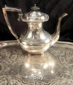 7Pc Coffee & Tea Set withTray E G Webster & Son Circa 1925 Silverplate