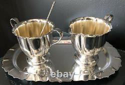 7-Pc Webster Wilcox Oneida Silver Plated Tea / Coffee Set withFooted Tray MORE