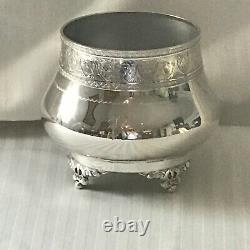 ANTIQUE1865 VICTORIAN AESTHETIC SILVER PLATECOFFEE & TEA Pots/Sugar/Creamer