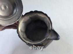 ANTIQUE Hamilton MFGCo Quadruple Plate New York Silver Tea Pot 63, 11 OZ