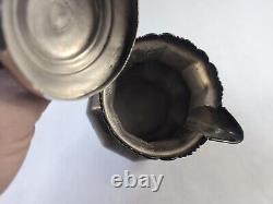 ANTIQUE Hamilton MFGCo Quadruple Plate New York Silver Tea Pot 63, 11 OZ