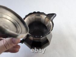 ANTIQUE Hamilton MFGCo Quadruple Plate New York Silver Tea Pot 63, 11 OZ