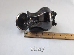 ANTIQUE Hamilton MFGCo Quadruple Plate New York Silver Tea Pot 63, 11 OZ