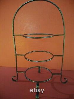 ANTIQUE SILVER PLATE 3 TIER CAKE STAND for afternoon tea, nice made in England