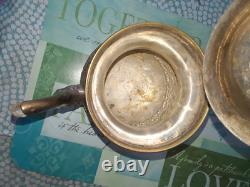 ANTQ Silver Plate Ornate 3 Pc Tea Set Teapot / Creamer / Sugar /? FAB Foilage