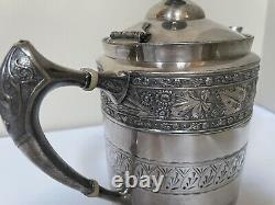AQ Middletown PlateCo Hard White Metal Quadruple Silver Plate Coffee/Tea Pot Set