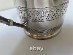 AQ Middletown PlateCo Hard White Metal Quadruple Silver Plate Coffee/Tea Pot Set