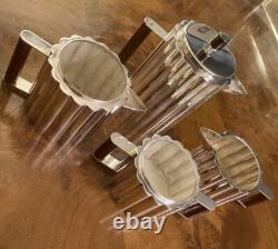 ART DECO BAUHAUS ILONKA KARASZ SILVER PLATE TEA COFFEE SET MMA Deskey Frankl
