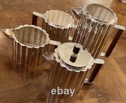 ART DECO BAUHAUS ILONKA KARASZ SILVER PLATE TEA COFFEE SET MMA Deskey Frankl