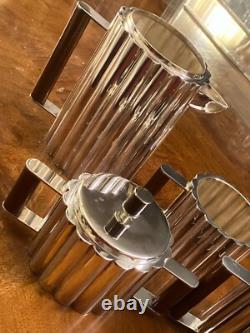 ART DECO BAUHAUS ILONKA KARASZ SILVER PLATE TEA COFFEE SET MMA Deskey Frankl