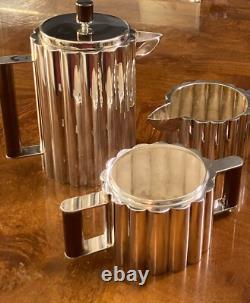 ART DECO BAUHAUS ILONKA KARASZ SILVER PLATE TEA COFFEE SET MMA Deskey Frankl