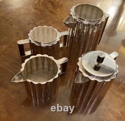 ART DECO BAUHAUS ILONKA KARASZ SILVER PLATE TEA COFFEE SET MMA Deskey Frankl
