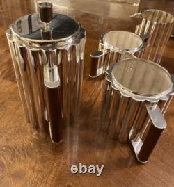 ART DECO BAUHAUS ILONKA KARASZ SILVER PLATE TEA COFFEE SET MMA Deskey Frankl