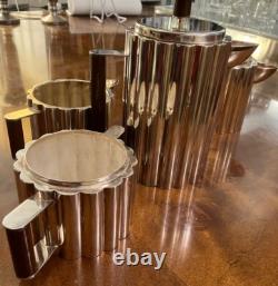 ART DECO BAUHAUS ILONKA KARASZ SILVER PLATE TEA COFFEE SET MMA Deskey Frankl