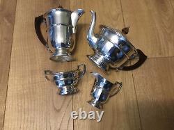A BEAUTIFUL QUALITY ANTIQUE SILVER PLATE A1 FOUR PIECE TEA-SET, EARLY 1900's