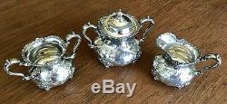 A Set Of 7 Pieces Antique Pairpoint Silver Plate Tea Coffee Set