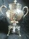 Adelphi Circa 1800s Silverplate Hot Water Kettle Pot Samovar Tea Urn With Burner