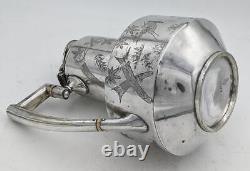 Aesthetic Movement Silver Plate Teapot Reg Mark 1879