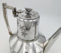 Aesthetic Movement Silver Plate Teapot Reg Mark 1879