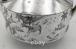 Aesthetic Movement Silver Plate Teapot Reg Mark 1879