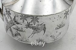 Aesthetic Movement Silver Plate Teapot Reg Mark 1879