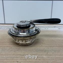 American silverplate Tipping Kettle, Grapevine Antique c. 1900 with burner