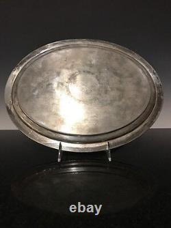 An Antique Silver Plated Dated 1882 Serving Tray Tea Tray