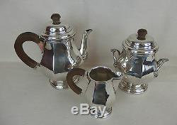 Ancien service à thé / café métal argenté / art déco 1930 / silverplate tea set