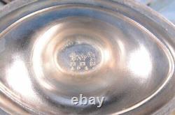 Antique 1850's E. G. WEBSTER Silver Plate 3PC COFFEE10H &TEA POT Open Sugar