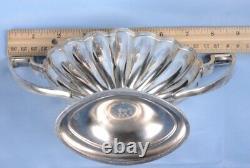 Antique 1850's E. G. WEBSTER Silver Plate 3PC COFFEE10H &TEA POT Open Sugar