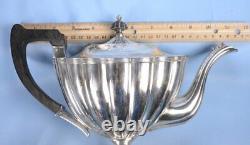 Antique 1850's E. G. WEBSTER Silver Plate 3PC COFFEE10H &TEA POT Open Sugar