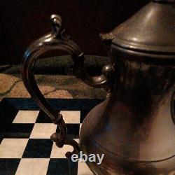 Antique 1883 FB Rogers Lady Margaret Silverplate Coffee Tea Pot Kettle