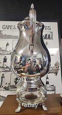 Antique 1883 F. B. FB Rogers Silver CO Coffee Urn Pot Tea Silver-plated