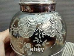 Antique 1890s Hartford Silver Plate Co. Floral Tea Caddy