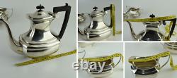 Antique 1920 EPNS Nickel Silver Plate Tea/Coffee Pot Set