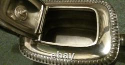 Antique 1920's Daniel & Arter Silver Plate 3 Piece Tea Pot Set. Made Birmingham