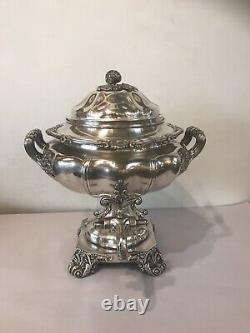 Antique 19 C English Silver Plate Sheffield Coffee /Tea Hot Urn Smaovar