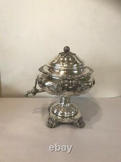 Antique 19 C English Silver Plate Sheffield Coffee /Tea Hot Urn Smaovar