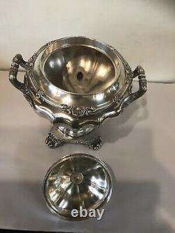Antique 19 C English Silver Plate Sheffield Coffee /Tea Hot Urn Smaovar