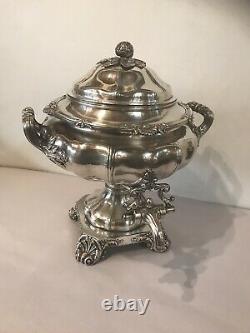 Antique 19 C English Silver Plate Sheffield Coffee /Tea Hot Urn Smaovar