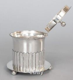 Antique 19th Century English Sheffield Silver Plate Tea Caddy Biscuit Barrel Box