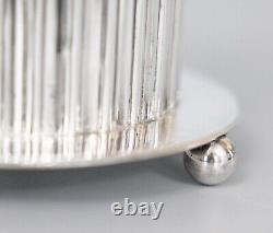 Antique 19th Century English Sheffield Silver Plate Tea Caddy Biscuit Barrel Box