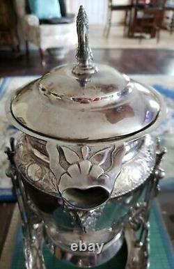 Antique 19th Century Fancy Victorian Meridian Silverplate Tea / Coffee Urn